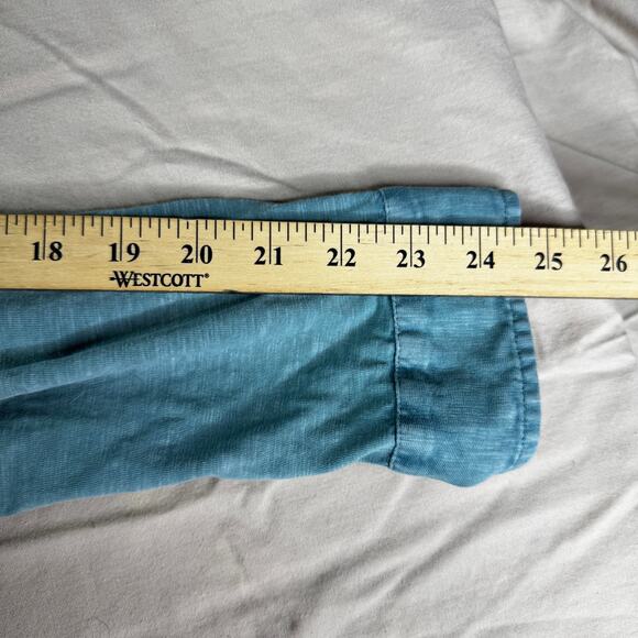 Coldwater Creek Women's sz XL Heathered Green LS Button Up Blouse Long Sleeve - Picture 10 of 10